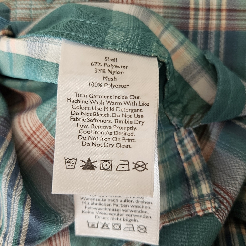 Eddie Bauer Travex Plaid Short Sleeve Button Down Shirt - Picture 8 of 10